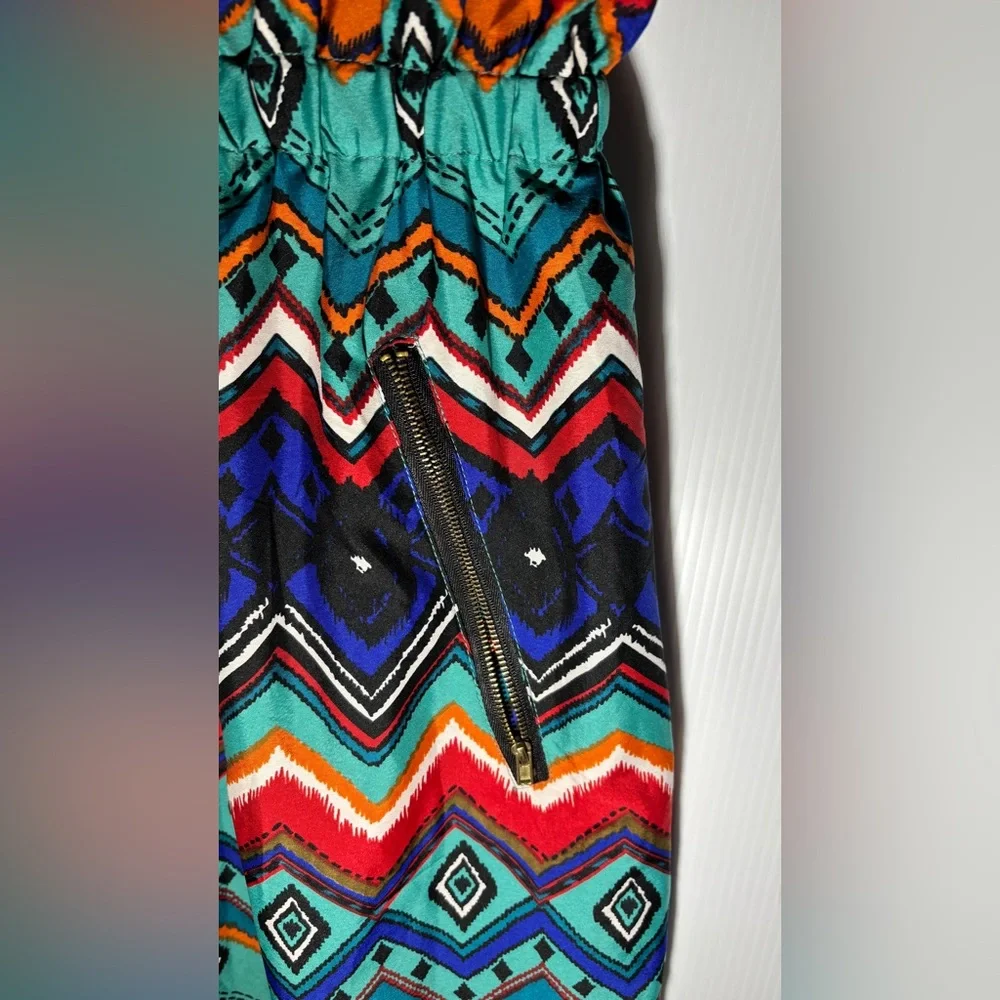 Colorful Geometric Pattern Dress - Picture 2 of 4